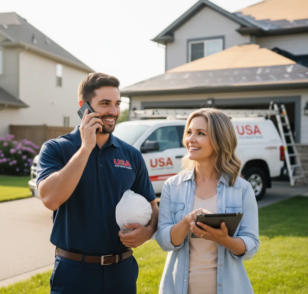 USA Roof Repair Experts customer support in Graham